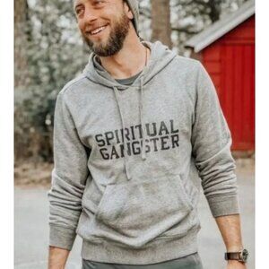 NWT Spiritual Gangster Men's Varsity Classic Hoodie Grey Size S $98 [jb]